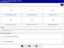 Tablet Screenshot of pressfabsinks.com